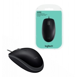 Mouse Logitech M110 silent �ptico usb negro